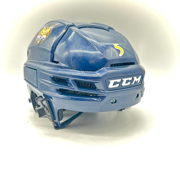 CCM Super Tacks X - Used Medium Pro Stock Helmet (Navy)