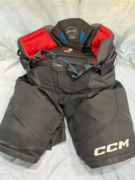 Black Senior Medium CCM Jetspeed FT6 Pro Hockey Pants (Used)