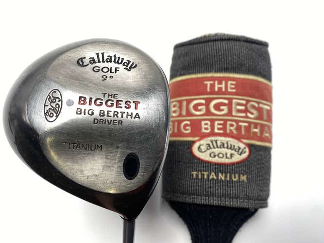 Callaway Biggest Big Bertha Driver 9* Firm Graphite Mens RH HC