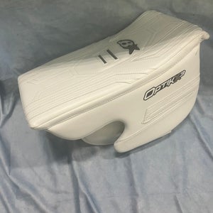 White Intermediate Brian's Optik X3 Goalie Blocker