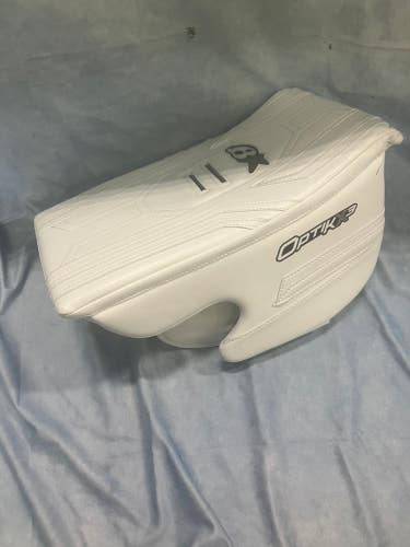 White Intermediate Brian's Optik X3 Goalie Blocker