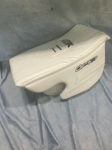 White Intermediate Brian's Optik X3 Goalie Blocker