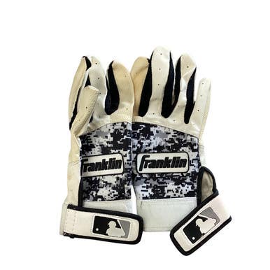 Used Franklin BB/SB Batting Gloves White SM 11760-S000079101