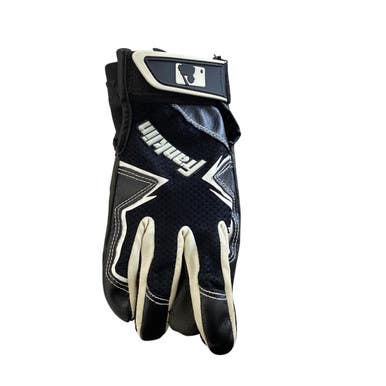 Used Franklin BB/SB Batting Gloves Black MD 11760-S000079077
