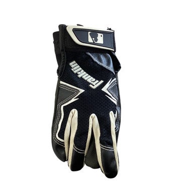 Used Franklin BB/SB Batting Gloves Black MD 11760-S000079077