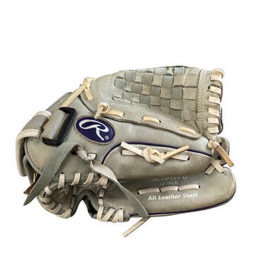 Used Rawlings SURE CATCH BB/SB Glove RH Throw Grey 12" 11760-S000079076