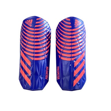 Used Adidas PREDATOR Soccer Shin Guards Adult Navy Blue LG 11760-S000079041