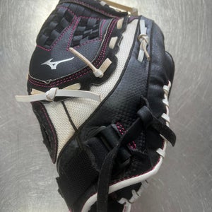 Used Mizuno FINCH RH Throw Fastpitch Gloves Black 11" 11497-S000150437