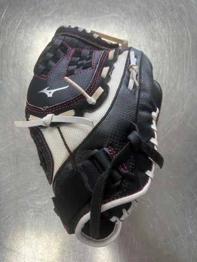 Used Mizuno FINCH RH Throw Fastpitch Gloves Black 11" 11497-S000150437