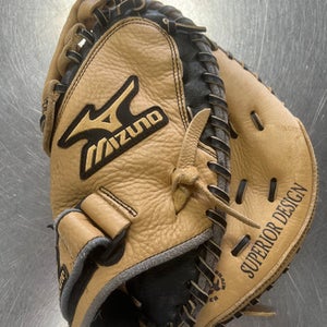 Used Mizuno POWER CLOSE BB/SB Catchers RH Throw Brown 33" 11497-S000150438
