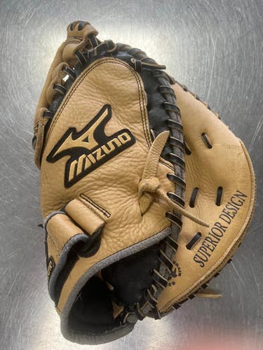 Used Mizuno POWER CLOSE BB/SB Catchers RH Throw Brown 33" 11497-S000150438