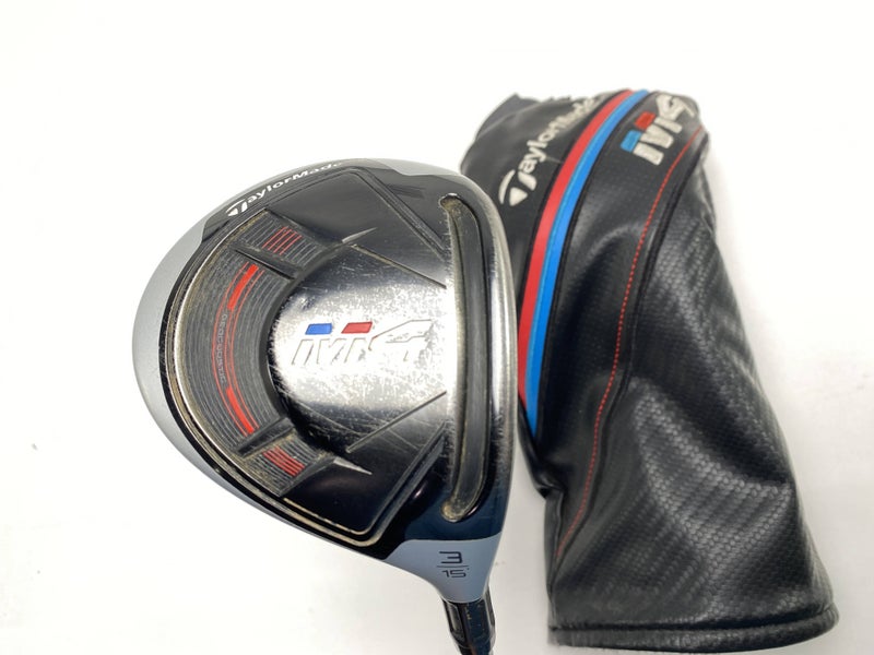 TaylorMade M4 3 Fairway Wood 15* Fujikura Atmos 6S Stiff RH HC Midsize Grip