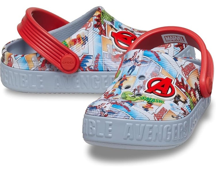 Crocs Avengers Off Court Clogs Toddler US 10C Multicolor Slip On Shoes QLW795