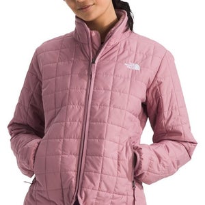 The North Face Junction Insulated Jacket Womens 2XL Mauve Fleece Lined QLW799