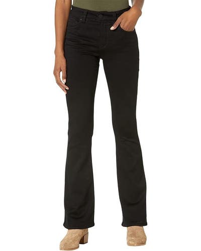 KUT from the Kloth Natalie Bootcut Jeans Women's 6 Black Denim High Rise QLW804
