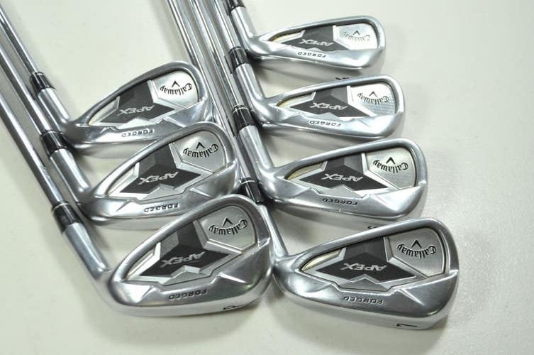 Callaway Apex 19 4-PW Iron Set Stiff Flex Right NS Pro Modus3 Steel # 199676