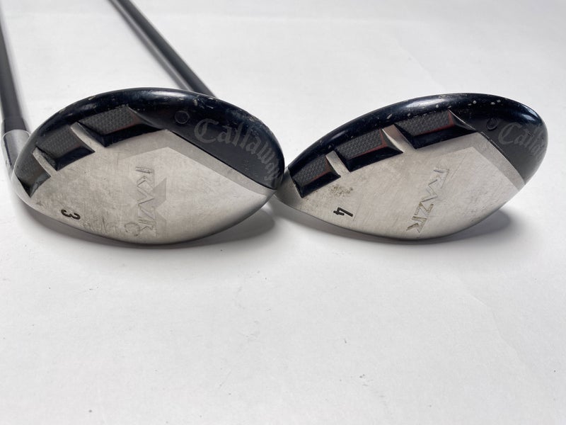 Callaway Razr X 3 & 4 Hybrid Set 21* 24* 60g Regular Graphite Mens RH