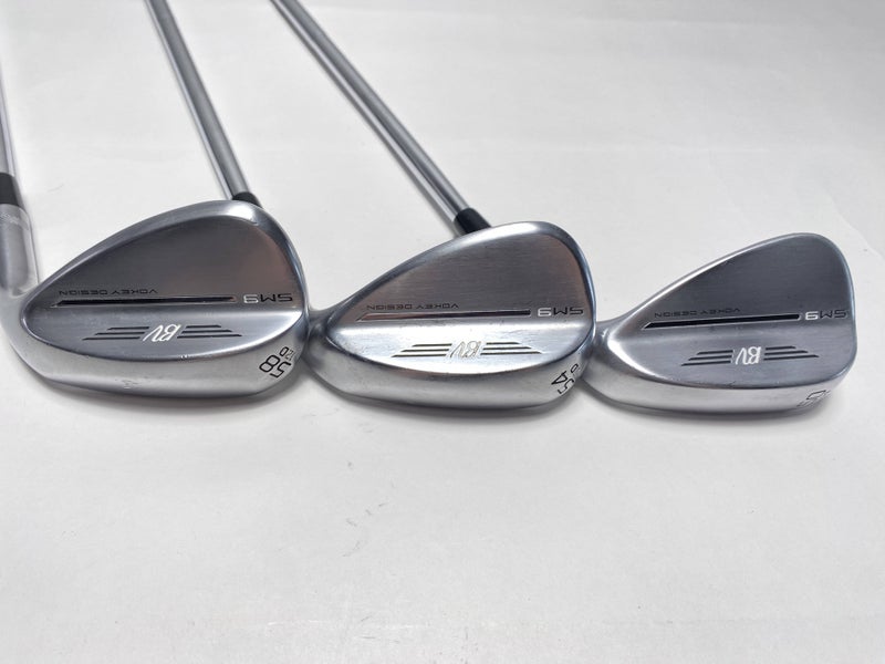 Titleist Vokey SM9 Tour Chrome Wedge Set 50* 12 | 54* 12 | 58* 12 Wedge Mens RH