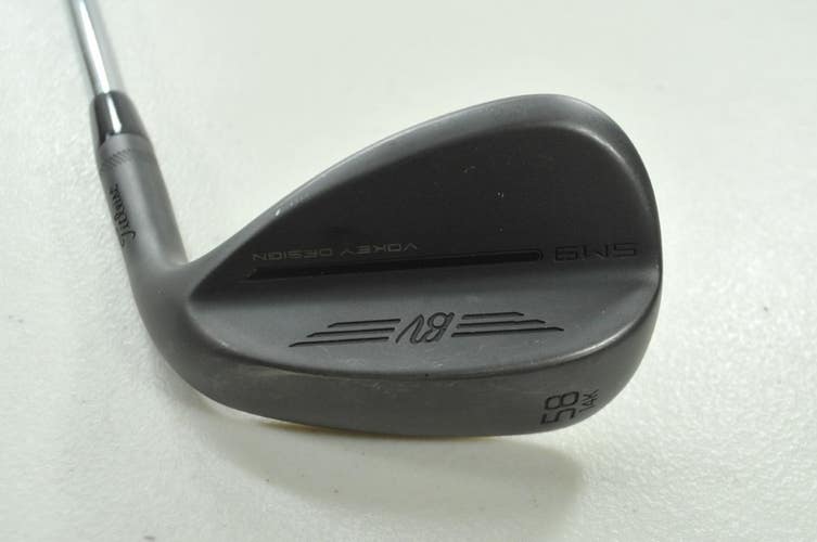 Titleist Vokey SM9 Jet Black 58*-14K Wedge Right Wedge Flex Steel # 199653