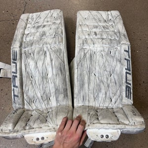 White 32" Senior True Catalyst PX3 Goalie Leg Pads Pro Stock (Used)