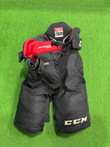 Black Senior Small CCM Jetspeed FT4 Hockey Pants (Used)