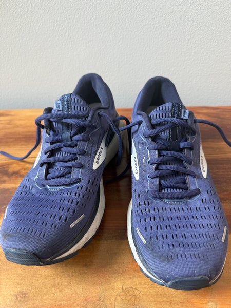 Brooks Ghost Mens Size 8.5 Running Shoes Blue Sneakers Low Top