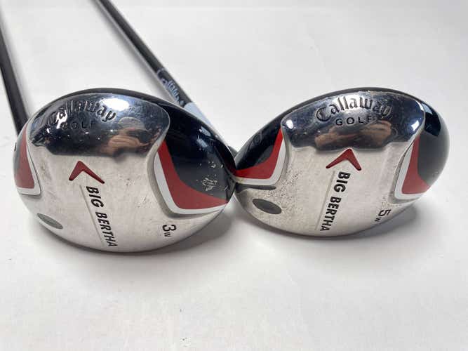 Callaway Big Bertha 2007 3 & 5 Fairway Wood Set 15* 18* 70g Regular RH