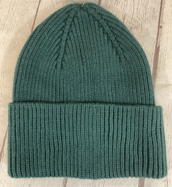 Women's DSGW2302 Ribbed Beanie HEADWEAR Teal Green OSFM