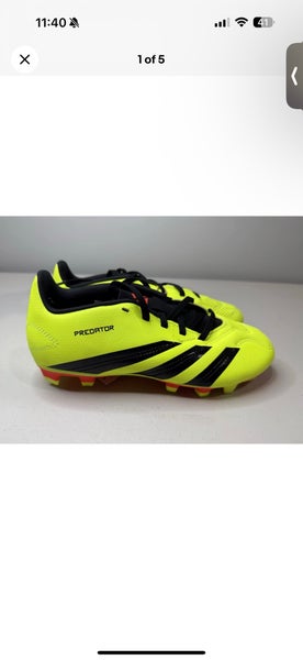 Size 5 Men’s Adidas Predator Club Yellow Flexible Ground Soccer Cleats