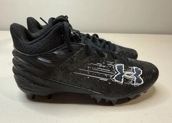 Size 4Y Youth Under Armour Blur Select MC Select Black Football Cleats