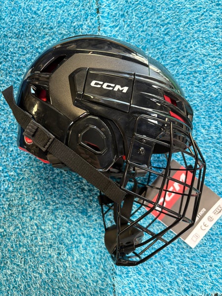 Black Medium CCM Tacks 70 Helmet (Used)