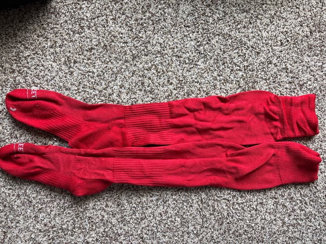 Red Women's Medium Socks (Used)
