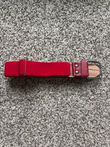 Red Softball Belt