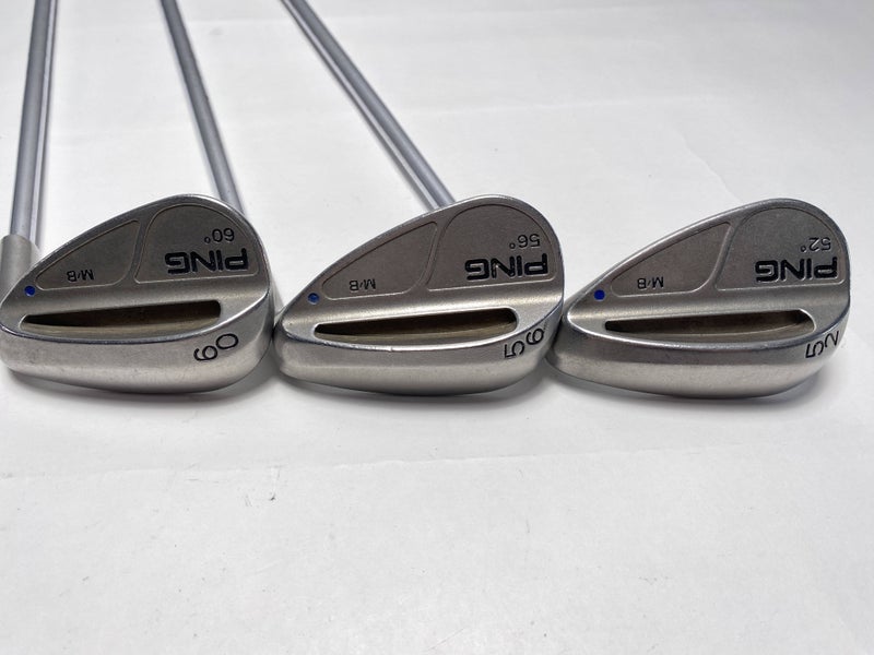 Ping MB Wedge Set 52* 56* 60* Blue Dot Wedge Steel Mens RH Midsize Grips