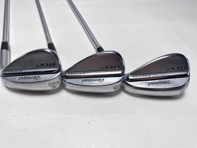 Cleveland RTX 6 ZipCore Tour Satin Wedge Set 52*10 56*10 60*10 DG Spinner TI RH