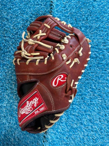 Brown Rawlings Heart of the Hide RH First Base Baseball Glove 12.5" (Used)