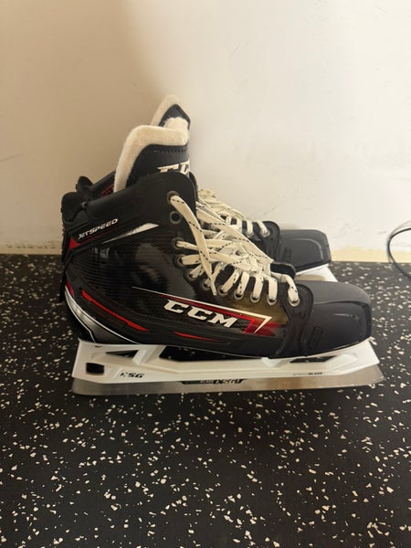 2019 CCM Jetspeed FT2 Hockey Goalie Skates Regular Width Pro Stock 10.5 (New)