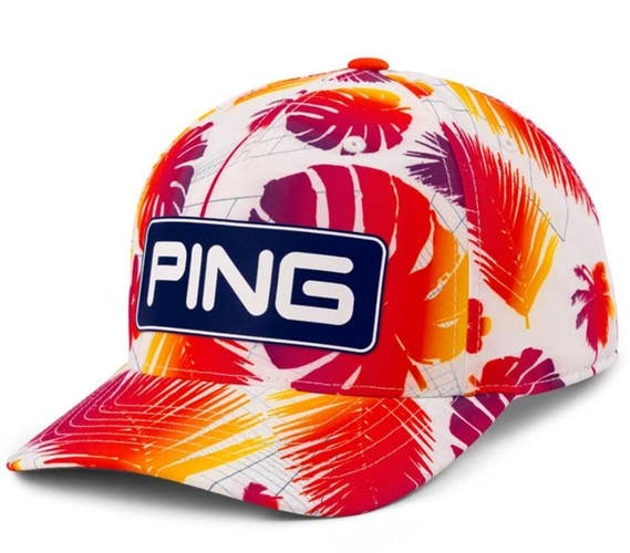 PING Limited Electric Sunset FlexFit Tech 110 Snapback Golf Hat Cap Choose Color