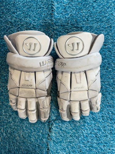 White Warrior EVO QX Lacrosse Gloves Medium (Used)