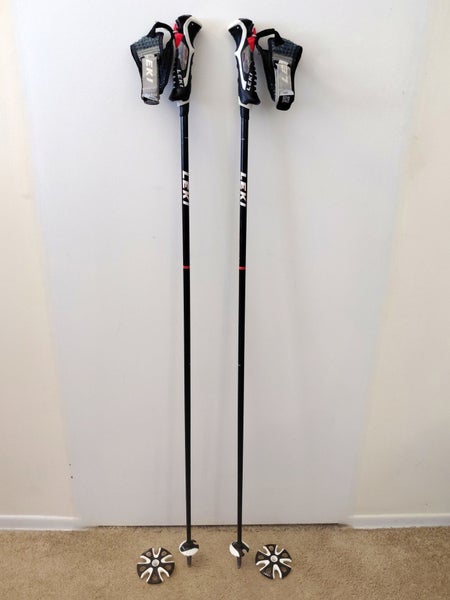 LEKI Carbon 14 3D Trigger-S Black Ski Poles 50" 125cm - Includes FREE Powder Baskets!!!!