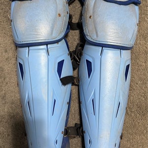 Nike Diamond Elite Catcher Leg Shin Guards 17” Royal/Baby Blue