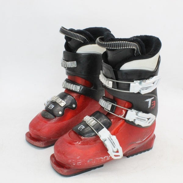 Salomon T3 Junior Ski Boots - Size 5.5 / Mondo 23.5 Used
