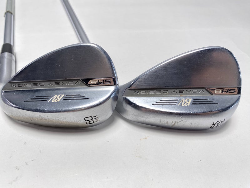 Titleist Vokey SM8 Tour Chrome Wedge Set 56* 10 60* 14 Wedge Steel Mens RH