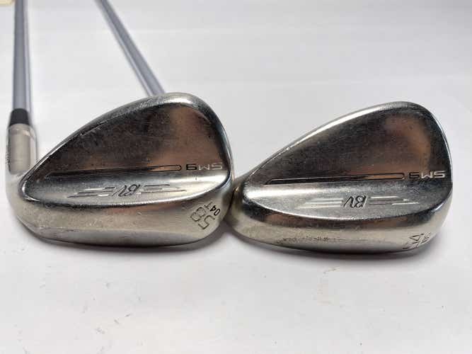 Titleist Vokey SM9 Brushed Steel Wedge Set 54*10 58*4 DG S400 Stiff Steel RH