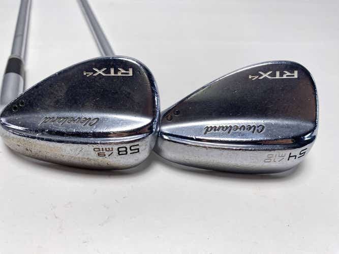 Cleveland RTX 4 Tour Satin Wedge Set 54* 10 | 58* 9 DG S400 Tour Issue Stiff RH