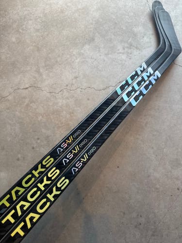 3 PACK 85 Flex P92 CUSTOM New Senior CCM Left Hand Pro Stock Tacks ASVI-Pro Hockey Stick