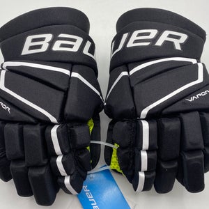 NEW Bauer Vapor Velocity Gloves, Black/White, 11”