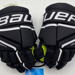 NEW Bauer Vapor Velocity Gloves, Black/White, 8”