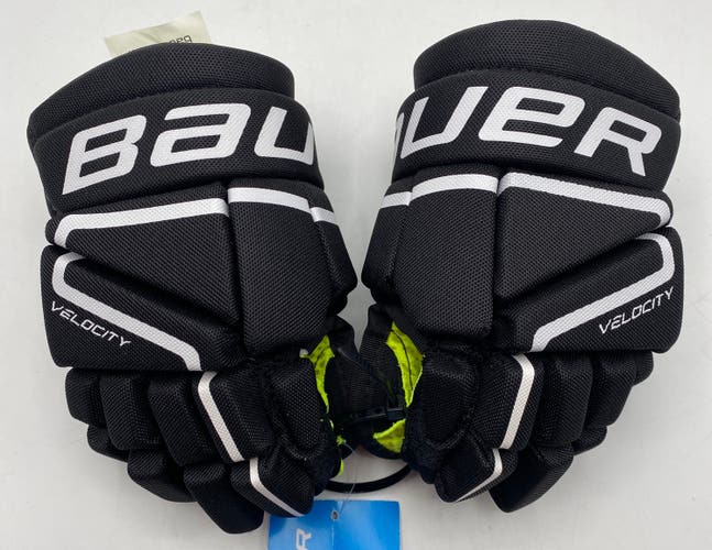 NEW Bauer Vapor Velocity Gloves, Black/White, 8”