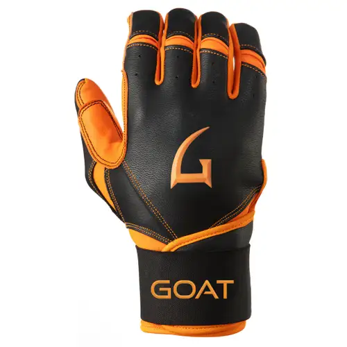GOAThletic Batting Gloves - Black & Orange - YOUTH SMALL- NEW